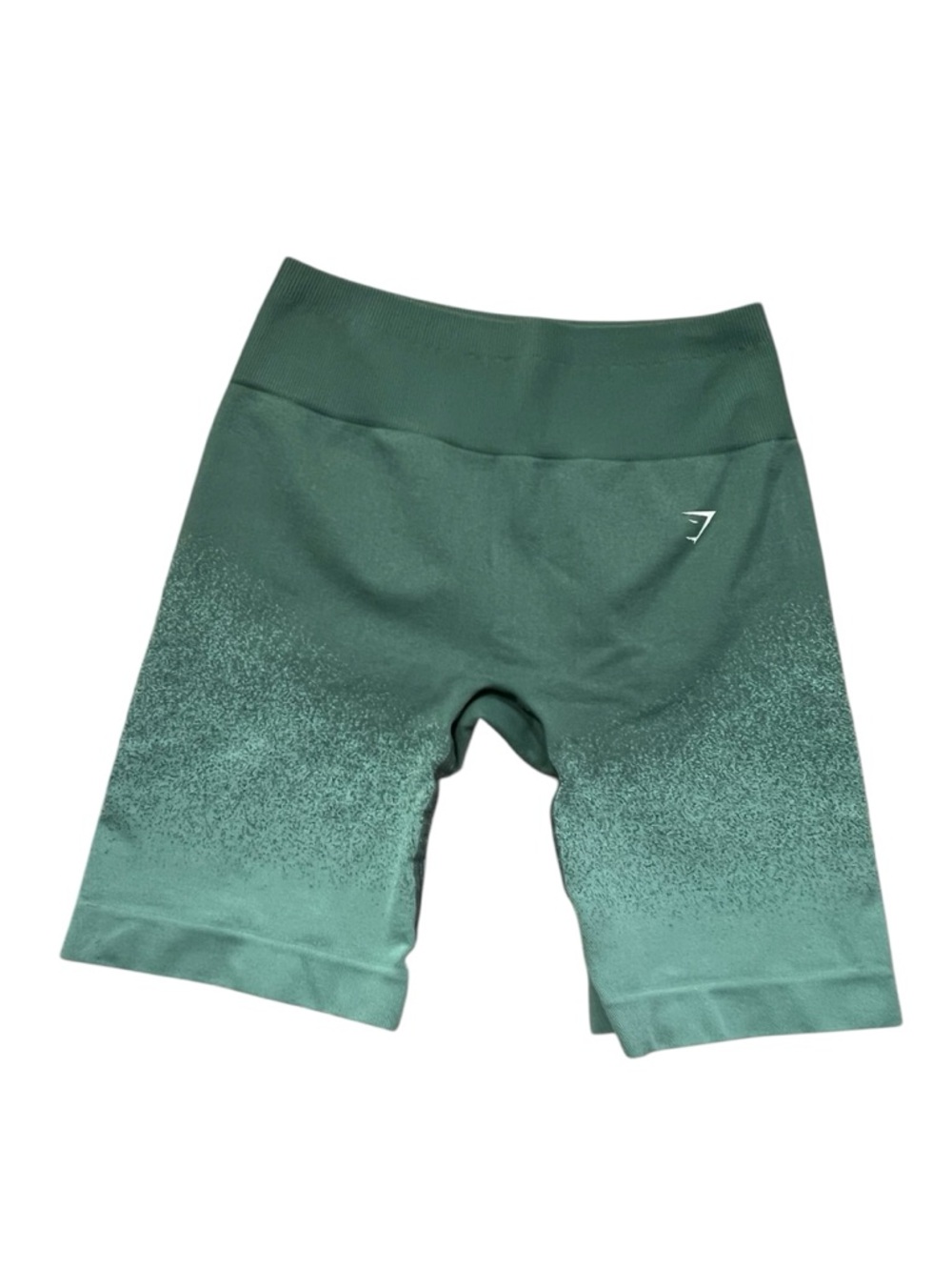 Gymshark Women Size MEDIUM Green Adapt Ombré Biker Athletic Shorts